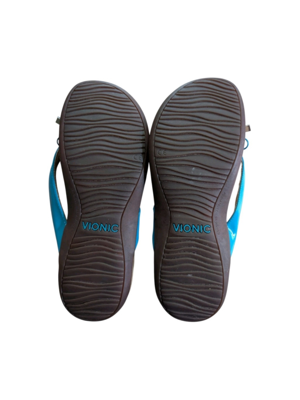 Vionic Bella Women's Teal Bow Thong Sandals Size 9 Comfort - Picture 3 of 6